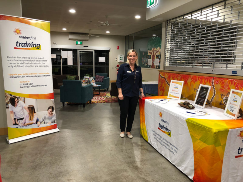 Children First's Kirralea At Sign-up Table